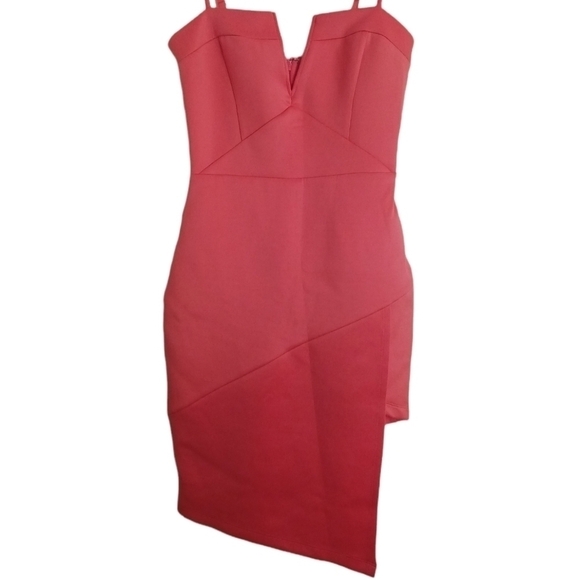 Bebe Orange Above Knee Mini - Picture 3 of 7